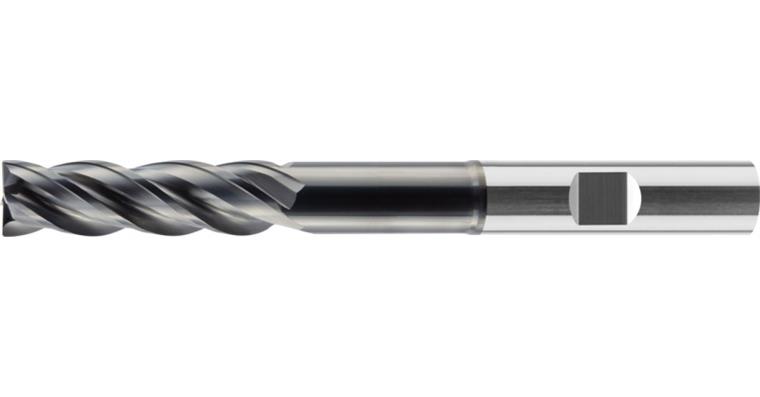 VHM-HPC-Schaftfräser STEEL Varocon-Beschichtung Z4 HB-Schaft extralang Ø 16 mm