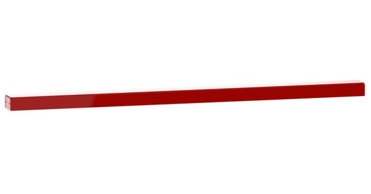 Querstrebe Quattro 1730x70x45mm für Plattenbreite 2000mm Rubinrot RAL 3003