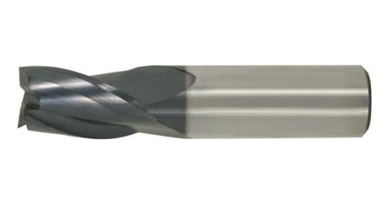 VHM-Bohrnutenfräser kurz TiAlN-beschichtet 30° Z3 HA-Schaft 8 mm