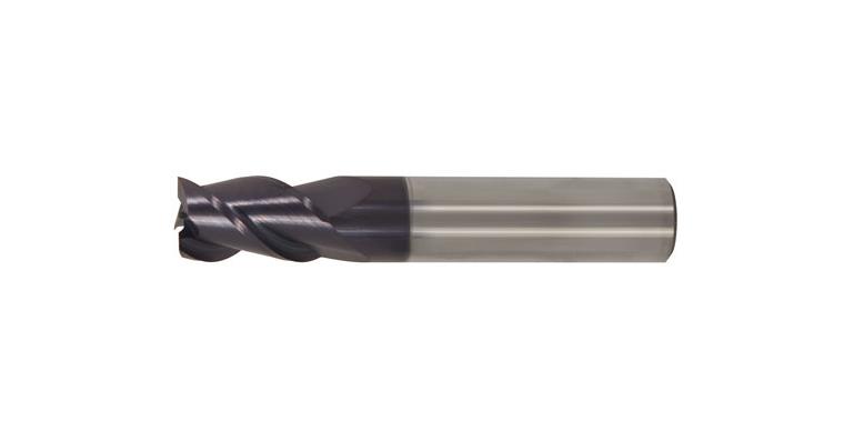 VHM-Bohrnutenfräser lang TiAlN-beschichtet 45° Z3 HA-Schaft 6 mm