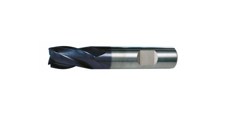 VHM-Bohrnutenfräser kurz TiAlN-beschichtet 30° Z4 HB-Schaft 8 mm