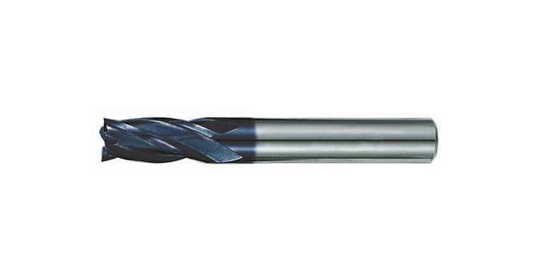 VHM-Bohrnutenfräser lang TiAlN-beschichtet 30° Z4 HA-Schaft 4 mm
