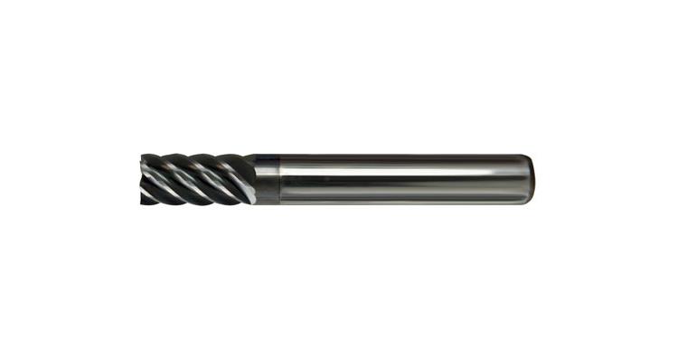 VHM-Mehrzahnfräser lang TiAlN-beschichtet 45° HA Z6 Ø10mm