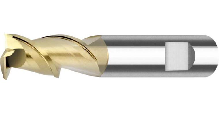 VHM Schaftfräser ALU ZRN 45° Gr.M HB Z2 mit Freistellung Ø 5mm
