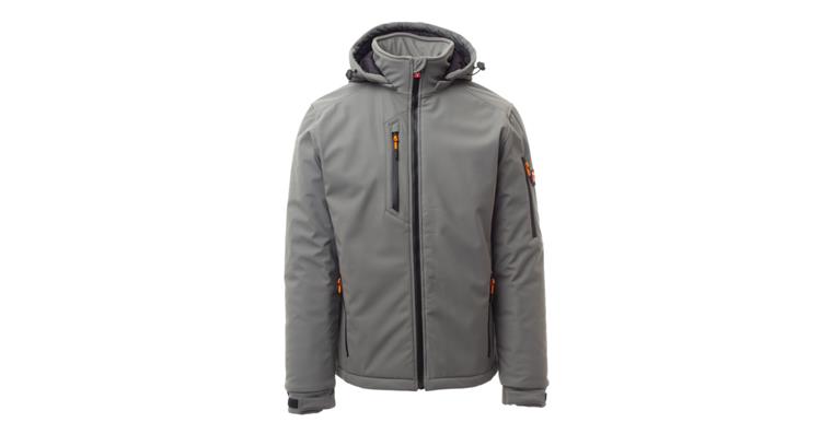 Winter-Softshell-Jacke Creek Pad hellgrau Gr.XS