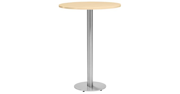 Cafeteria-/Stehtisch Platte rund Ø800 mm Holzdekor Ahorn Höhe 1125mm