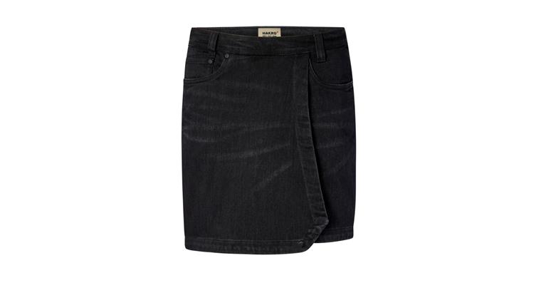 Damen Jeansskort X-Stretch schwarz Gr. 3XL