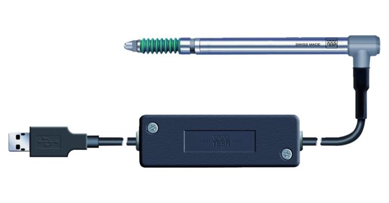 USB-Messtaster GTL 22 Kabelausgang 90° abgewinkelt Messbereich +/-2 mm