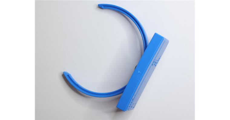 EASYTAG Datenhalter Zoller HSK 80 blau mit Standartschild
