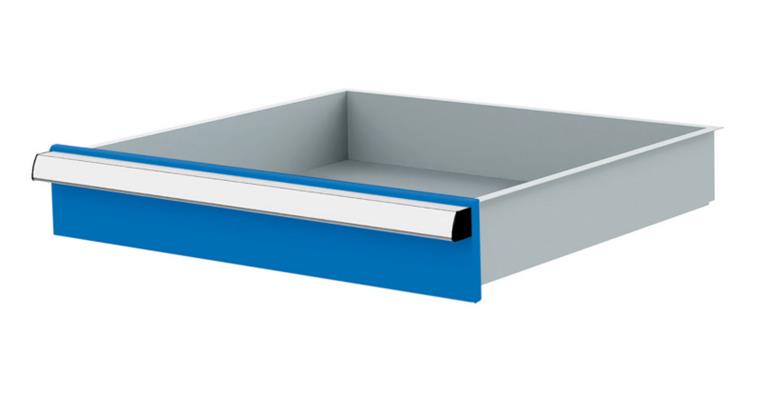 Lizzard Schublade Vollauszug 80kg Tragkraft, B500x450mm, Front 100mm, RAL 5012