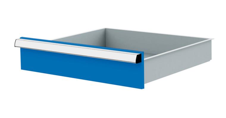 Lizzard Schublade Vollauszug 80kg Tragkraft, B500x450mm, Front 125mm, RAL 5012