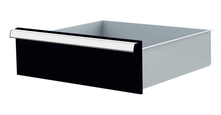 Lizzard Schublade Vollauszug 80kg Tragkraft, B500x450mm, Front 175mm, RAL 7016