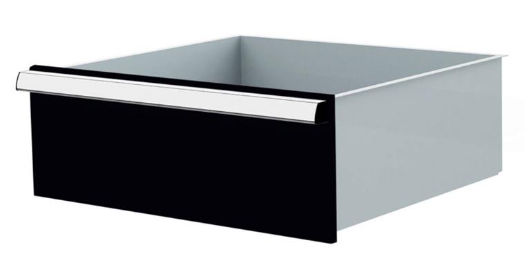 Lizzard Schublade Vollauszug 80kg Tragkraft, B500x450mm, Front 200mm, RAL 7016