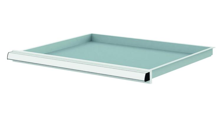 Lizzard Schublade Vollauszug 30kg Tragkraft, B600x450mm, Front 50mm, RAL 7035