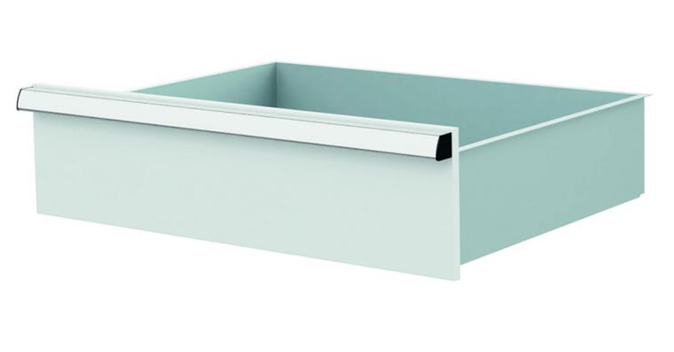 Lizzard Schublade Vollauszug 80kg Tragkraft, B600x450mm, Front 175mm, RAL 7035
