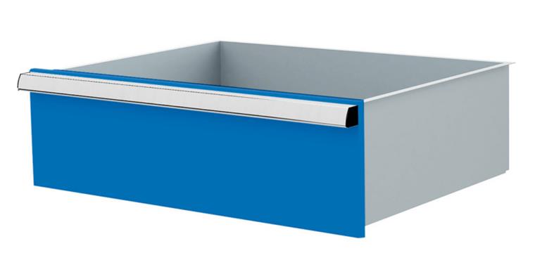 Lizzard Schublade Vollauszug 80kg Tragkraft, B600x450mm, Front 200mm, RAL 5012