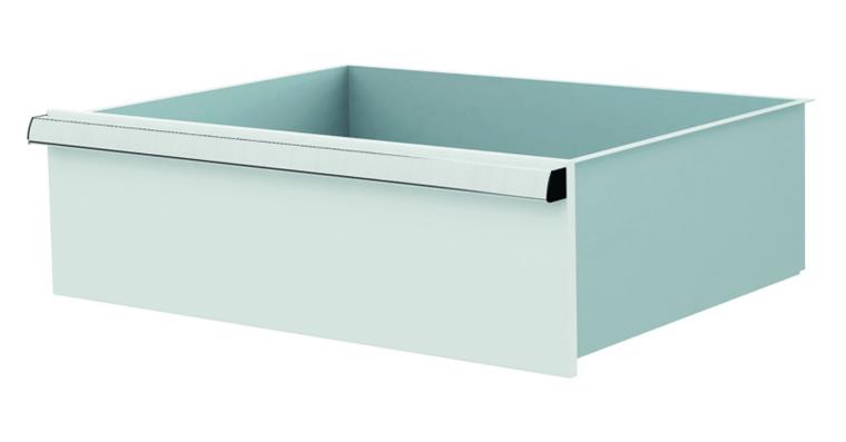 Lizzard Schublade Vollauszug 80kg Tragkraft, B600x450mm, Front 200mm, RAL 7035