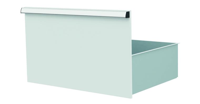 Lizzard Schublade Vollauszug 80kg Tragkraft, B600x450mm, Front 400mm, RAL 7035