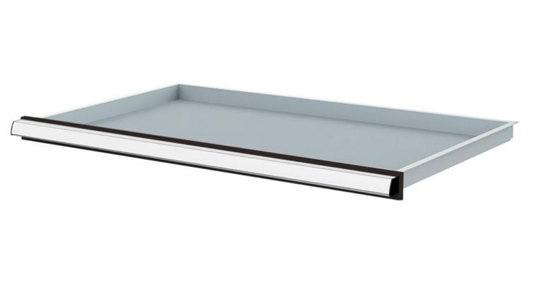 Lizzard Schublade Vollauszug 30kg Tragkraft, B800x450mm, Front 50mm, RAL 7016