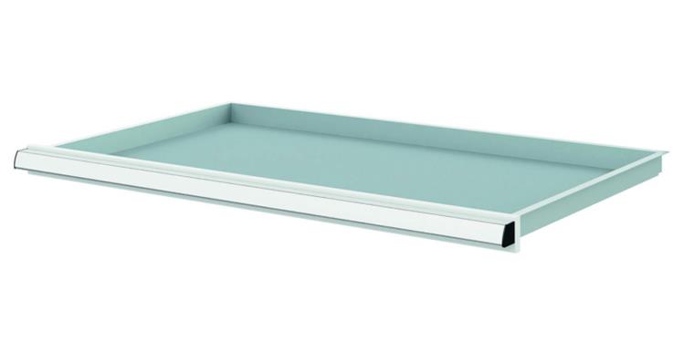 Lizzard Schublade Vollauszug 30kg Tragkraft, B800x450mm, Front 50mm, RAL 7035