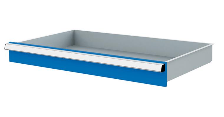 Lizzard Schublade Vollauszug 80kg Tragkraft, B800x450mm, Front 100mm, RAL 5012