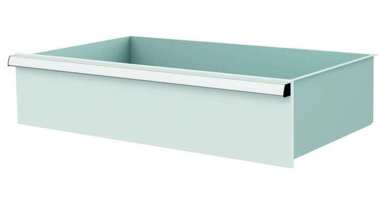 Lizzard Schublade Vollauszug 80kg Tragkraft, B800x450mm, Front 200mm, RAL 7035