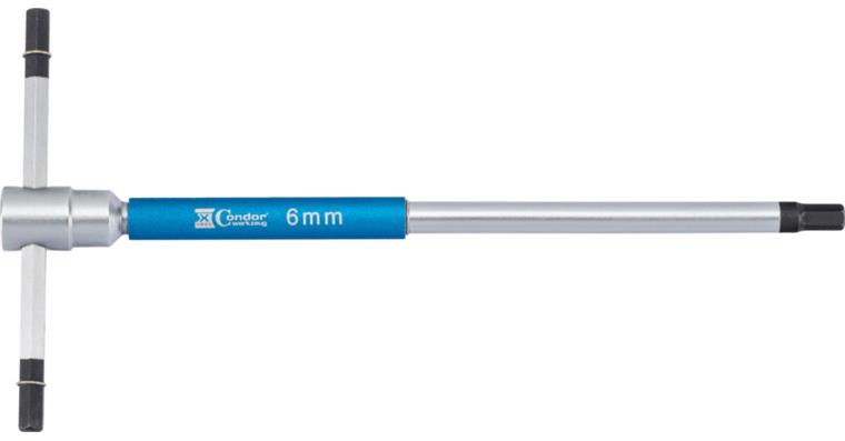 6kant-Stiftschlüssel mit T-Griff 210x105 mm SW 6,0
