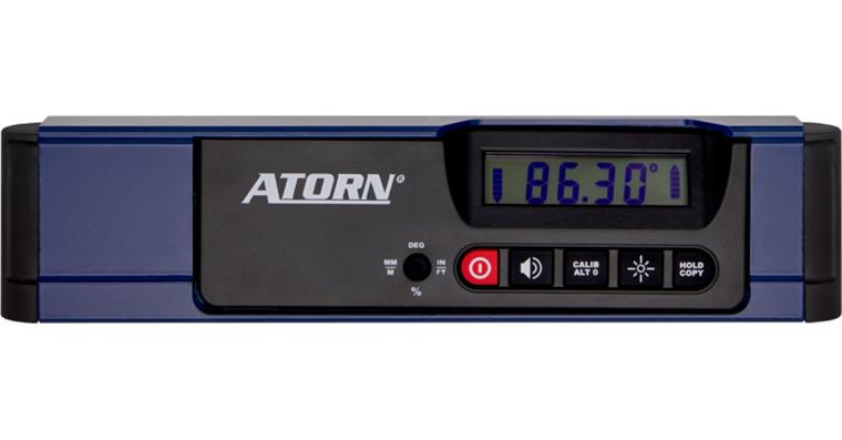 ATORN Neigungsmessgerät elektronisch 256 mm Gesamtlänge