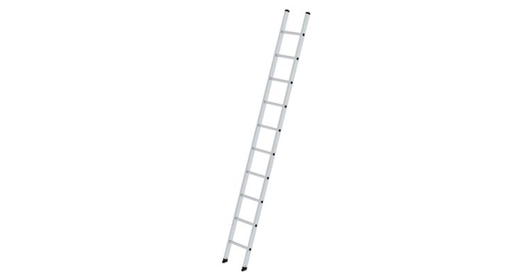 Aluminium single ladder 10 rungs working height 4.10 m ladder length 3.00 m