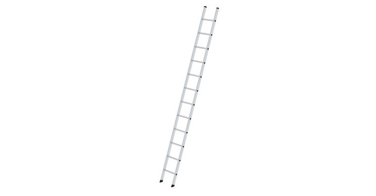 Aluminium single ladder 12 rungs working height 4.60 m ladder length 3.60 m