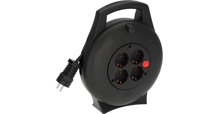 Plastic cable box 5 m 4 sockets cable H05VV-F 3G1.5 16A WxHxD 19.5x24x7.5 mm