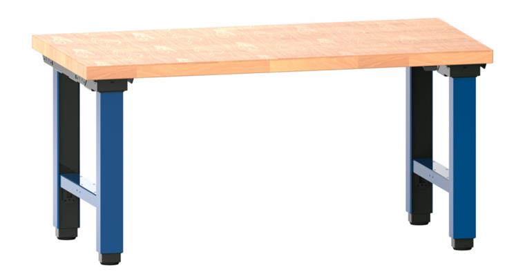 Arbeitstisch Quattro komplett 1500x800x725-1225 mm