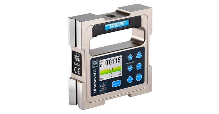 Digitales Neigungsmessgerät CLINOBEVEL 3 SQUARE 60° 0,025 mm/m