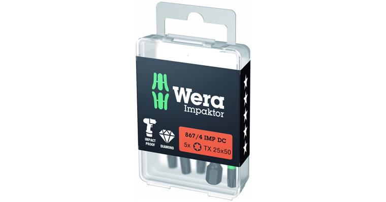 1001706840 Torx-Bits, Impact 867/4 IMP DC TX 25x50mm Pack = 5 Stück