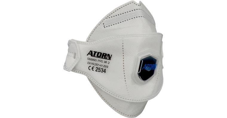 ATORN Atemschutzmaske A-Mask 3, FFP2, faltbar, mit Ventil, Pack à 15 Stück