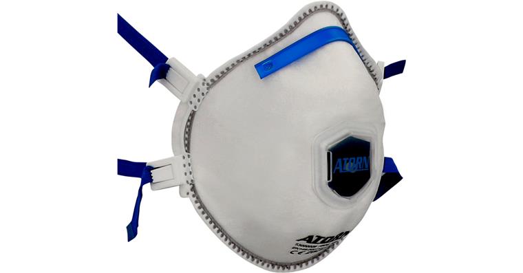 ATORN Atemschutzmaske A-Mask 6, FFP3, vorgeformt, mit Ventil, Pack à 5 Stück