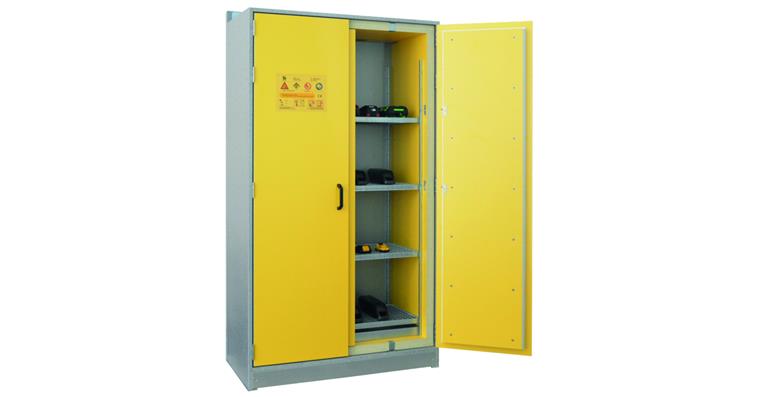 Akkuschrank LI-ION Basic Store mit Brandunterdrückungssystem 0xSteckdosenleiste