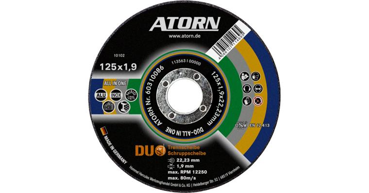 ATORN DUO ALL IN ONE rough grinding disc 125 x 1.9 mm