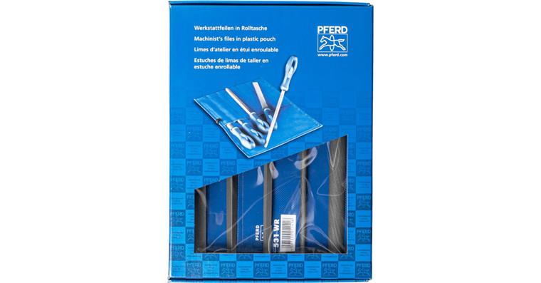 Werkstattfeilen-Satz WRU 5-tlg. Rolltasche 200mm Hieb1 gr. Zerspanung/Schruppen