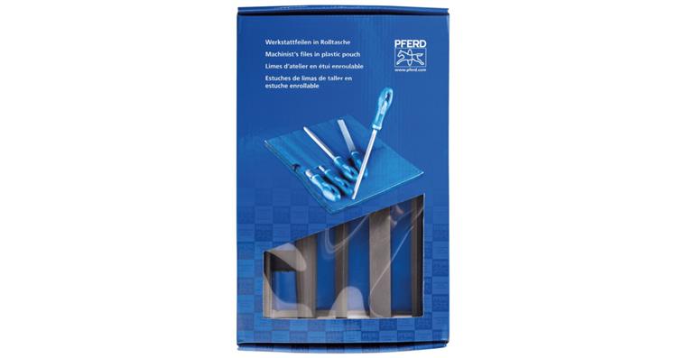 Werkstattfeilen-Satz 5-tlg. WRU mit Heft in Rolltasche 200mm Hieb 2 Schruppen/Schlichten