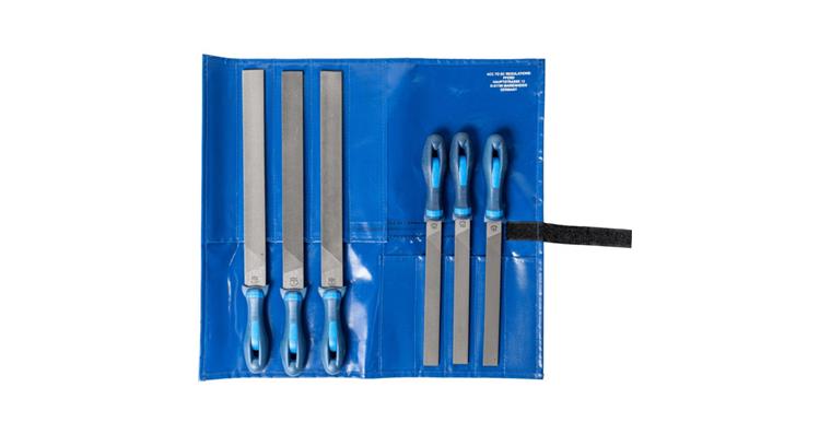 Werkstattfeilen-Satz 6-tlg. Rolltasche 200/300mm von Schruppen bis Schlichten