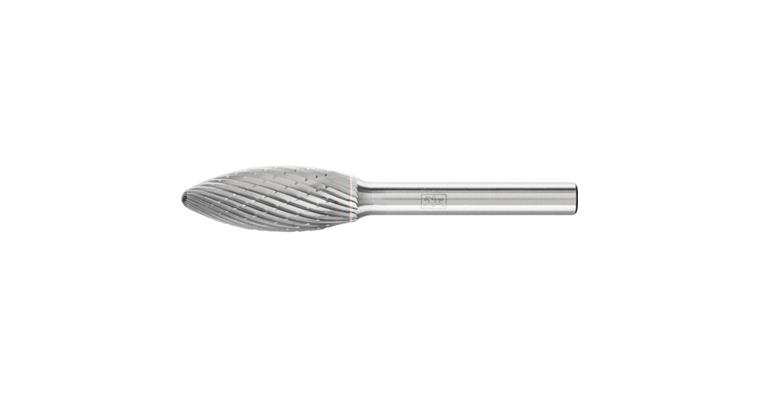 1044272104 TC bur flame-shaped (B), shank dia. 6 mm, serration 3, head dia.xlength 12x30 mm
