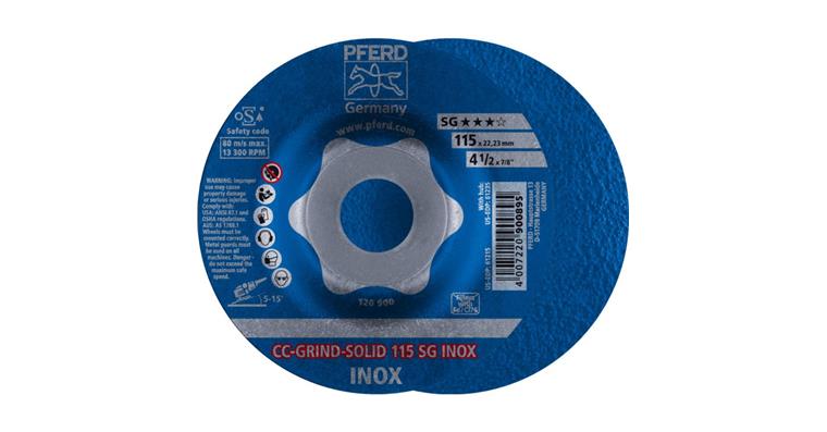 Grinding disc, power line, CC-GRIND-SOLID, SG INOX, 115 mm