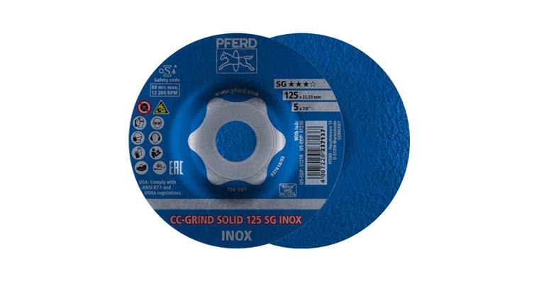 Grinding disc, power line, CC-GRIND-SOLID, SG INOX, 125 mm
