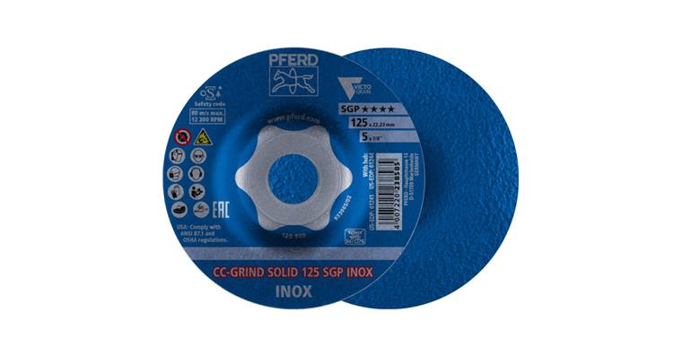 Grinding disc, CC-GRIND, SOLID SGP INOX, Victograin, dia. 125 mm