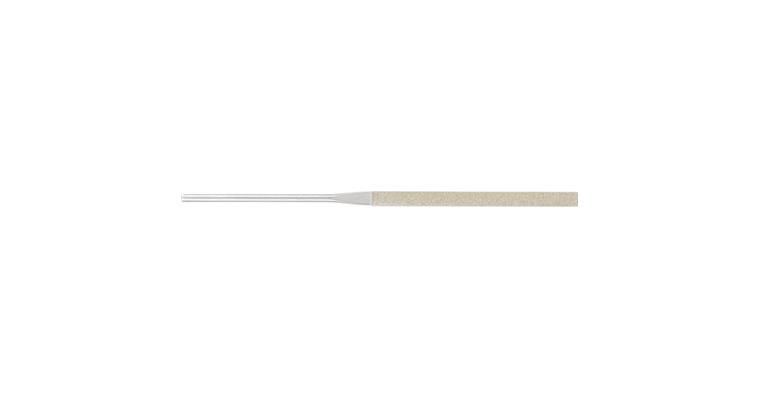 Diamant-Nadelfeile flachstumpf D 126 mittel Länge 140 mm Schaft-Ø 3 mm