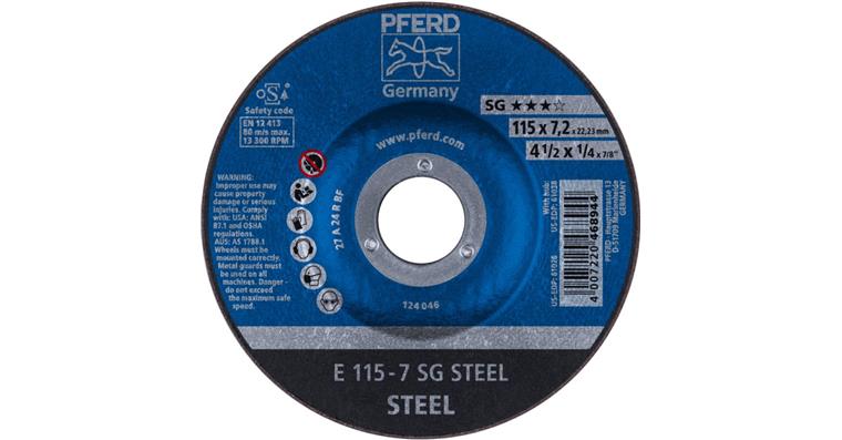 1044617102 Schruppscheibe SG STEEL E 115x7,2x22,23 mm