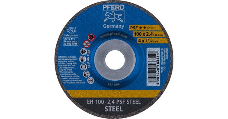 1001429113 Trennscheibe PSF STEEL gekröpft EH 100x2,4x16 mm