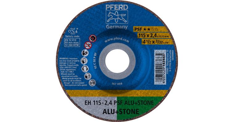 1001429121 Trennscheibe PSF ALU+STONE gekröpft EH 115x2,4x22,23 mm