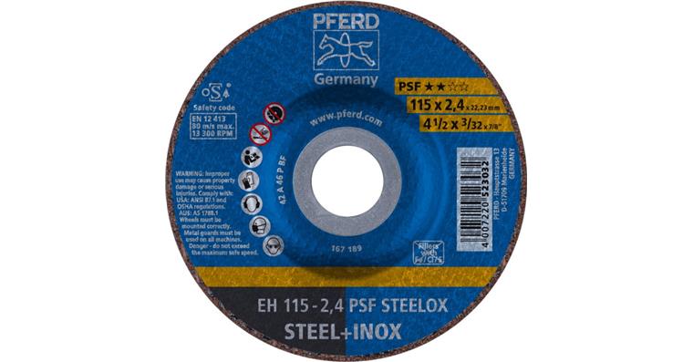 1001433974 Trennscheibe PSF STEELOX gekröpft EH 115x2,4x22,23 mm